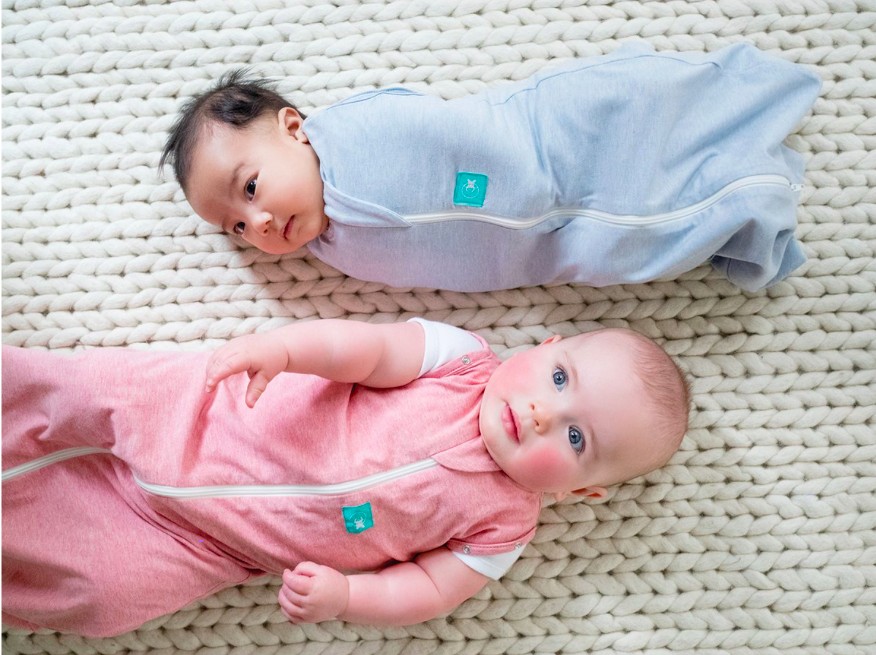 ErgoCocoon Inbaker-Slaapzak van Biologisch Katoen / Rhubarb Pink 1.0